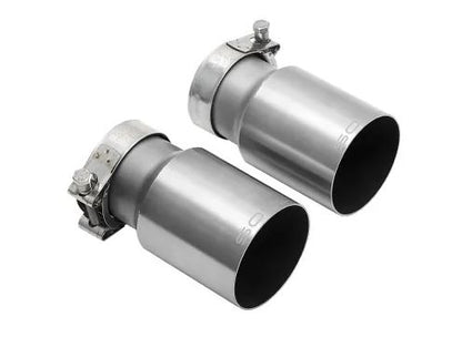 Porsche 981 Cayman / Boxster Performance Exhaust System - Straight Cut Single Wall Tips  (Brushed Finish) - SOUL Performance