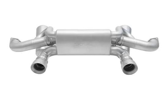 Porsche 718 GT4 RS Valved Exhaust - Jet-Hot Matte Black Straight Cut Tips - SOUL Performance