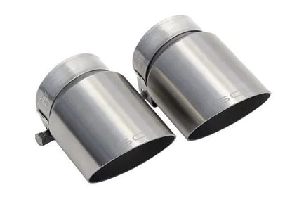 Porsche 981 GT4 / Spyder Race Exhaust System - Manual Trans - Slash Cut Single Wall Tips (Brushed) - SOUL Performance