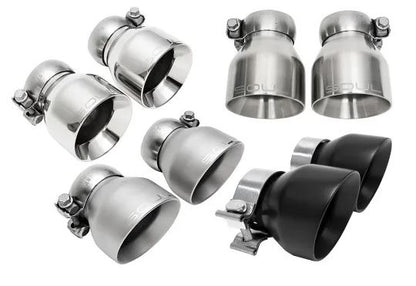 Porsche 718 GT4 / Spyder / GTS Cayman Sport Package - Jet Hot Ceramic Matte Black Straight Cut Double Wall Tips - Valve Controller - SOUL Performance