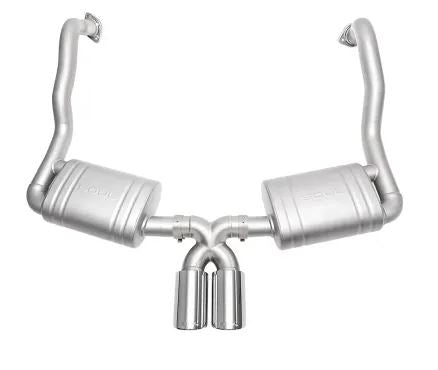 Porsche 981 GT4 / Spyder Performance Exhaust System - Polished Chrome Tips - SOUL Performance