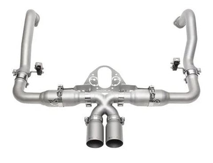 Porsche 981 Cayman / Boxster Race Exhaust System - PDK Trans - Slash Cut Single Wall Tips (Signature Satin) - SOUL Performance