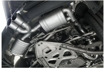 Porsche 981 Cayman / Boxster Valved Exhaust System - Slash Cut Single Wall Tips  (Brushed Finish) - SOUL Performance