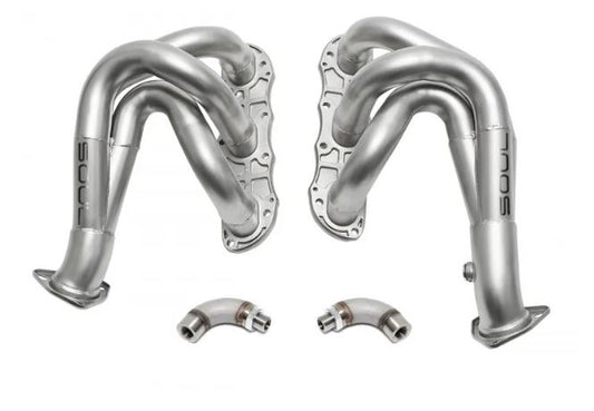 Porsche 987.2 Cayman / Boxster Competition Headers (catless) with O2 Spacers (pair) - SOUL Performance