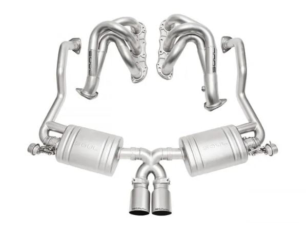 Porsche 987.2 Cayman / Boxster Competition Package - Straight Cut Single Wall Tips  (Titanium) - SOUL Performance