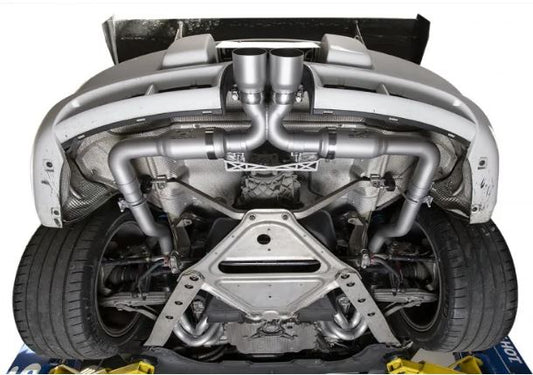Porsche 987.2 Cayman / Boxster Race Exhaust System - Manual Trans - Straight Cut Single Wall Tips (Signature Satin) - SOUL Performance