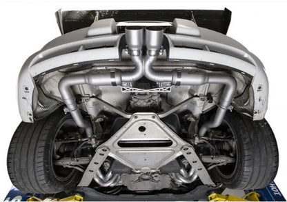 Porsche 987.2 Cayman / Boxster Race Exhaust System - PDK Trans - Straight Cut Single Wall Tips (Brushed) - SOUL Performance