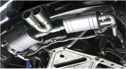 Porsche 987.2 Cayman / Boxster Valved Exhaust System - Straight Cut Single Wall Tips - SOUL Performance