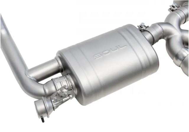 Porsche 987.2 Cayman / Boxster Valved Exhaust System - Polished Chrome Tips - SOUL Performance