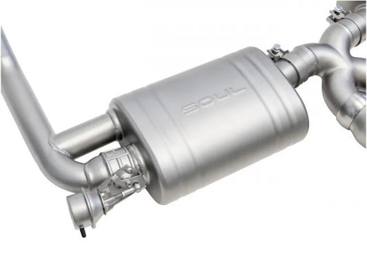 Porsche 987.2 Cayman / Boxster Valved Exhaust System - Polished Chrome Tips - SOUL Performance