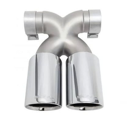 Porsche 987.2 / 981 Cayman / Boxster Bolt-On X-Pipe With Tips - Polished Chrome Tips - SOUL Performance