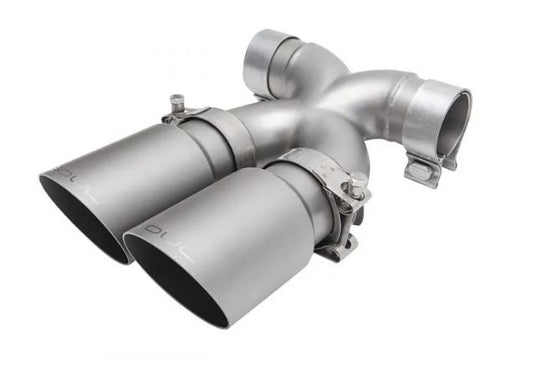Porsche 987.2 / 981 Cayman / Boxster Bolt-On X-Pipe With Tips - Slash Cut Single Wall Tips - SOUL Performance