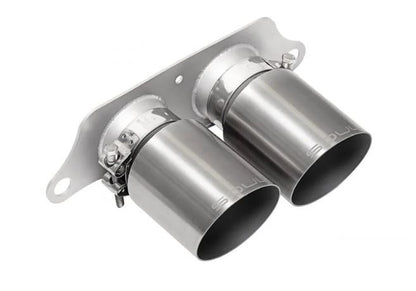 Porsche 991.1 GT3 / GT3 RS Bolt-On Exhaust Tips - 4" Straight Cut Single Wall Tips  (Brushed Finish) - SOUL Performance