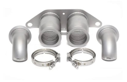 Porsche 991.1 / 991.2 GT3 Bolt-On Resonated Turn Down Exhaust Tips - SOUL Performance