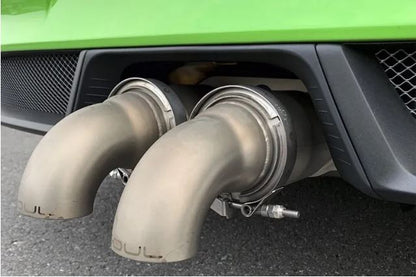 Porsche 991.1 / 991.2 GT3 Bolt-On Resonated Turn Down Exhaust Tips - SOUL Performance