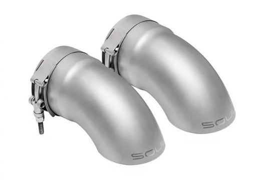 Porsche 991.2 Carrera (with PSE) Bolt On Exhaust Tips - 2.5" Turn Down Tips  (Signature Satin) - SOUL Performance