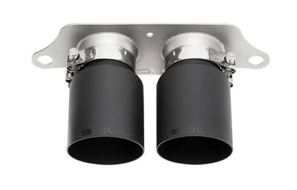 Porsche 991.1 GT3 / GT3 RS Bolt-On Exhaust Tips - 4" Straight Cut Single Wall Tips  (Satin Black) - SOUL Performance