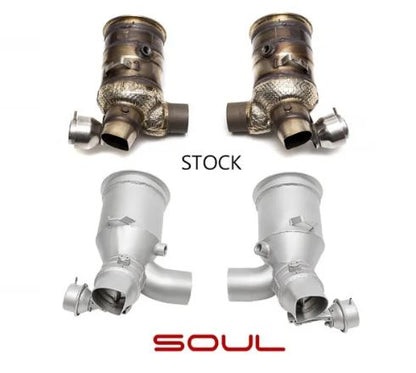 Porsche 991.2 GT2 RS Cat Bypass Pipes - SOUL Performance