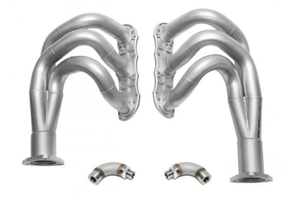 Porsche 991.1 Carrera Long Tube Competition Headers (catless) with O2 Spacers (pair) - SOUL Performance