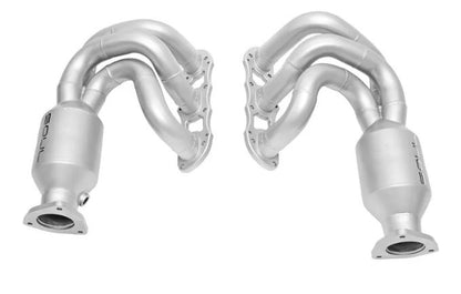 Porsche 991.1 Carrera Long Tube Street Headers (w/ HJS HD 200 Cell Cats) - SOUL Performance