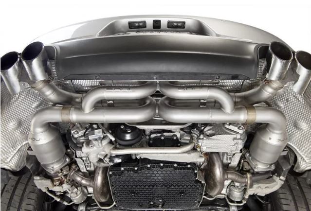 Porsche 991.2 Carrera (without PSE) Performance Exhaust System (with Anti-Drone Tubes) - S Model - with Carbon Fiber Tips - SOUL Performance