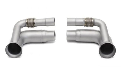Porsche 991.1 / 991.2 GT3 Side Muffler Bypass Pipes (non-valved) - SOUL Performance