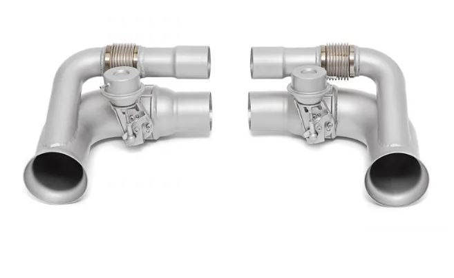 Porsche 991.1 / 991.2 GT3 Side Muffler Bypass Pipes (Valved) - SOUL Performance