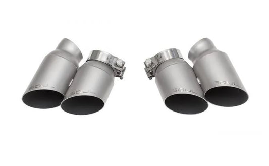 Porsche 991.1 / 991.2 Turbo Bolt On Exhaust Tips -  GT2 Style Single Wall  (Signature Satin) - SOUL Performance
