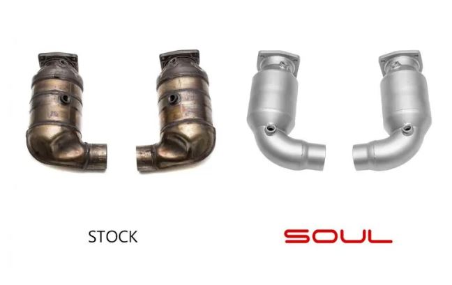 Porsche 991.1 / 991.2 Turbo Sport Catalytic Converters - SOUL Performance