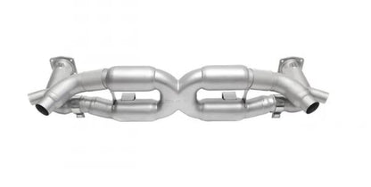 Porsche 991.1 Turbo Competition X-Pipe Exhaust System (includes Cat Bypass Pipes) - Reuse factory tips - SOUL Performance