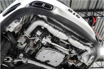 Porsche 991.1 Turbo Competition X-Pipe Exhaust System (includes Cat Bypass Pipes) - Reuse factory tips - SOUL Performance