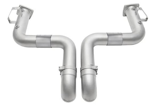 Porsche 991.2 Carrera (with PSE) Trackback Turbo Back Exhaust System - with HJS HD 200 Cell Catalytic Converters -  3" Turn Down Tips - SOUL Performance