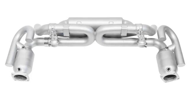 Porsche 991.2 Carrera Base / S (without PSE) Valved Exhaust Package - Polished Chrome Tips - SOUL Performance