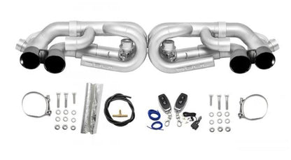 Porsche 991.1 Carrera Base / S / GTS (with PSE) Valved Performance Exhaust System - Polished Chrome Tips - Includes Valve Controller - SOUL Performance