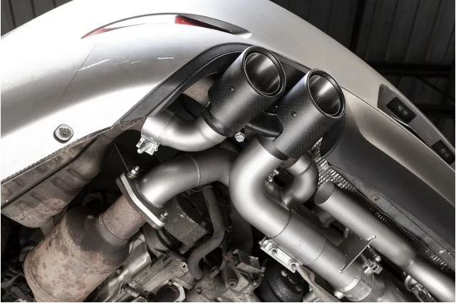 Porsche 991.1 Carrera Base (without PSE) Valved Performance Exhaust System - Carbon Fiber Tips - Includes Valve Controller - SOUL Performance