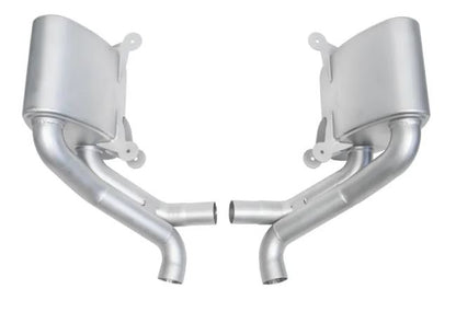 Porsche 996 Carrera 4S Sport Side Mufflers - Black Chrome Tips - SOUL Performance