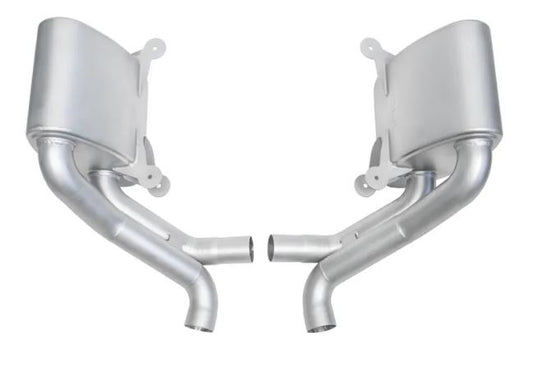 Porsche 996 Carrera 4S Sport Side Mufflers - Black Chrome Tips - SOUL Performance