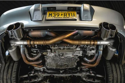Porsche 996 Carrera 4S Sport Side Mufflers - Black Chrome Tips - SOUL Performance