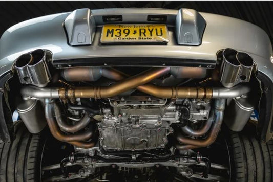 Porsche 996 Carrera 4S Sport Side Mufflers - Polished Chrome Tips - SOUL Performance