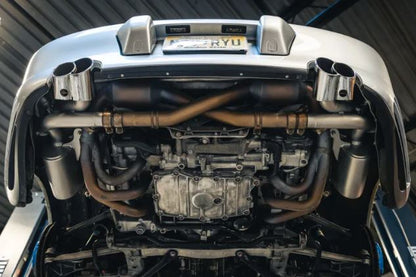 Porsche 996 Carrera 4S Valved Side Mufflers - Black Chrome Tips - SOUL Performance