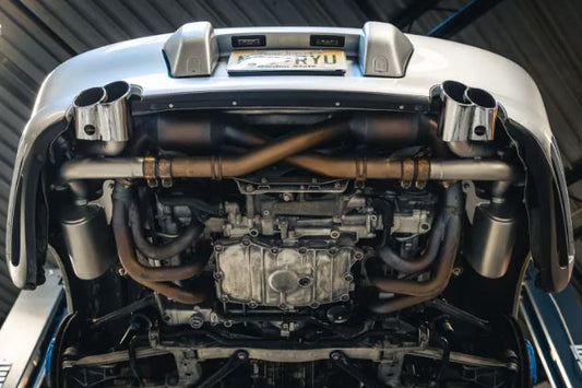 Porsche 996 Carrera 4S Valved Side Mufflers - Polished Chrome Tips - SOUL Performance