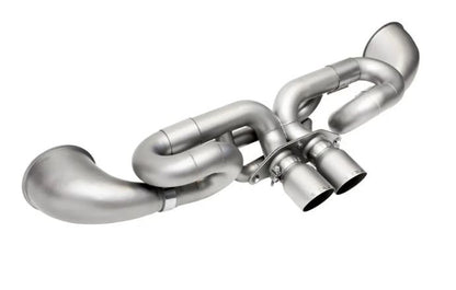 Porsche 992 GT3 Performance Exhaust System - 4" Slash Cut Single Wall Tips  (Signature Satin) - SOUL Performance