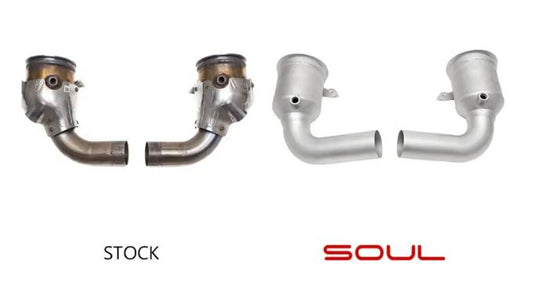 Porsche 992 Carrera Sport Catalytic Converters - US Models / Non-GPF equipped vehicles - SOUL Performance