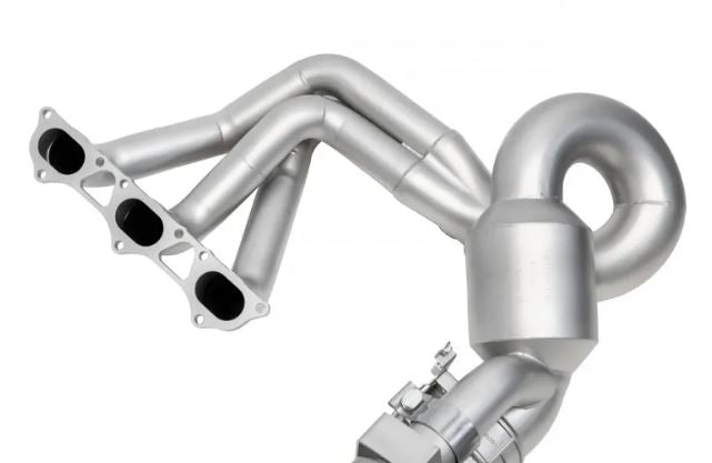 Porsche 992 GT3 Competition Valved Exhaust Package - 4" Straight Cut Single Wall Tips  (Signature Satin) - SOUL Performance
