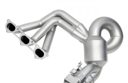 Porsche 992 GT3 Competition Valved Exhaust Package - 4" Straight Cut Single Wall Tips  (Signature Satin) - SOUL Performance