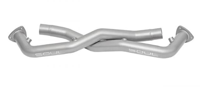 Porsche 997.1 Turbo Cat Bypass Pipes (for SOUL Competition X-Pipe Exhaust System ONLY) - SOUL Performance