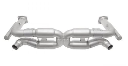 Porsche 996 GT2 Sport X-Pipe Exhaust System (includes Sport Catalytic Converters) - Reuse factory tips - SOUL Performance