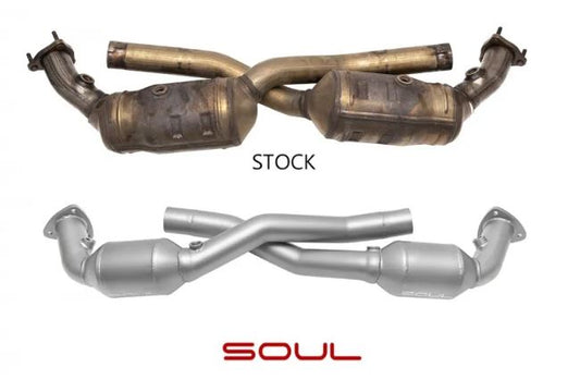 Porsche 996 Carrera Sport Catalytic Converters - SOUL Performance