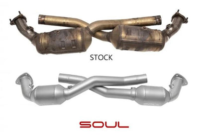 Porsche 997.1 Carrera Sport Catalytic Converters - with PSE - SOUL Performance