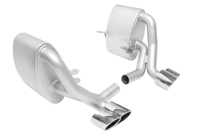 Porsche 996 Carrera Sport Side Mufflers - Polished Chrome X-50 Style Tips - SOUL Performance